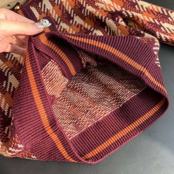 プラダ  偽物 Checked wool cardigan チェック カーディガン pus15061